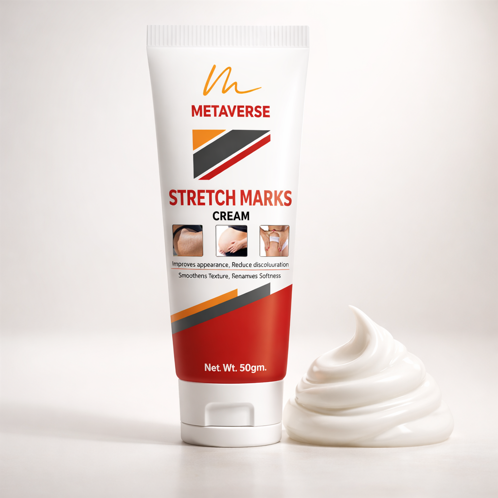 Metaverse Stretch Marks Cream for Women & Men – Skin Repair, Hydration & Smoothing Formula for Pregnancy & Weight Loss Marks