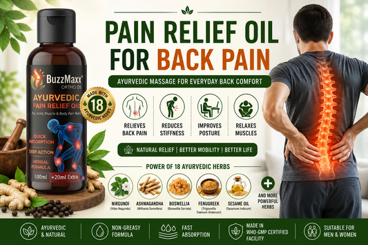 Pain Relief Oil for Back Pain: Causes, Benefits of Massage & Ayurvedic Care Guide