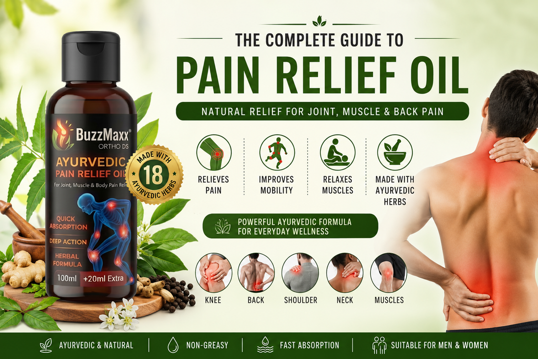 Pain Relief Oil: Complete Guide to Natural Relief for Joint, Knee, Back & Muscle Pain | BuzzMaxx