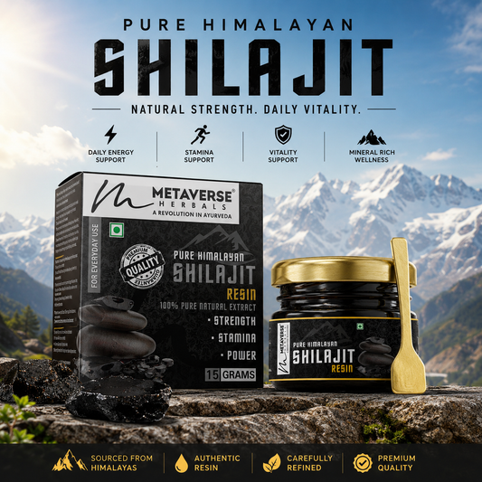 Metaverse Himalayan Shilajit Resin | Pure & Authentic Shilajit | Natural Energy & Vitality Support