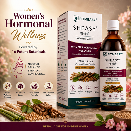 FITMEASY® SHEASY® Women Care Herbal Juice 1000ml | She Care Juice for Women | Women's Hormonal Wellness Support | PCOS & PCOD Wellness Support | Shatavari Ashoka Formula | Plant-Based | Powered by 16 Potent Botanicals | No Added Sugar