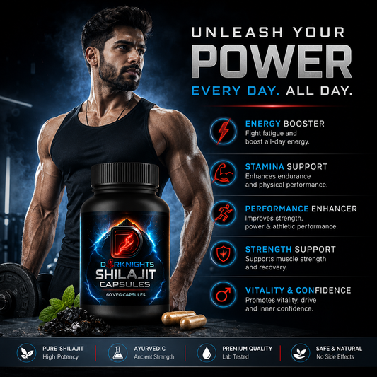 Pure Himalayan Shilajit Capsules | Natural Energy & Stamina Support | Ayurvedic Herbal Supplement